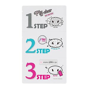 Holika Holika Pig Nose Clear Black Head 3 Step Kit No Water Pig Nose Clear Black Head 3 Step Kit No Water