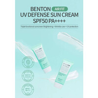 Air Fit UV defense Sun Cream SPF 50+ PA++++ Benton Air Fit UV defense Sun Cream SPF 50+ PA++++