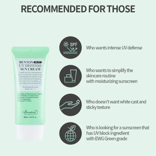 Air Fit UV defense Sun Cream SPF 50+ PA++++ Benton Air Fit UV defense Sun Cream SPF 50+ PA++++