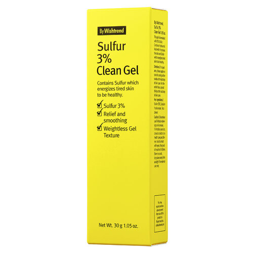 Sulfur 3% Clean Gel By Wishtrend Sulfur 3% Clean Gel