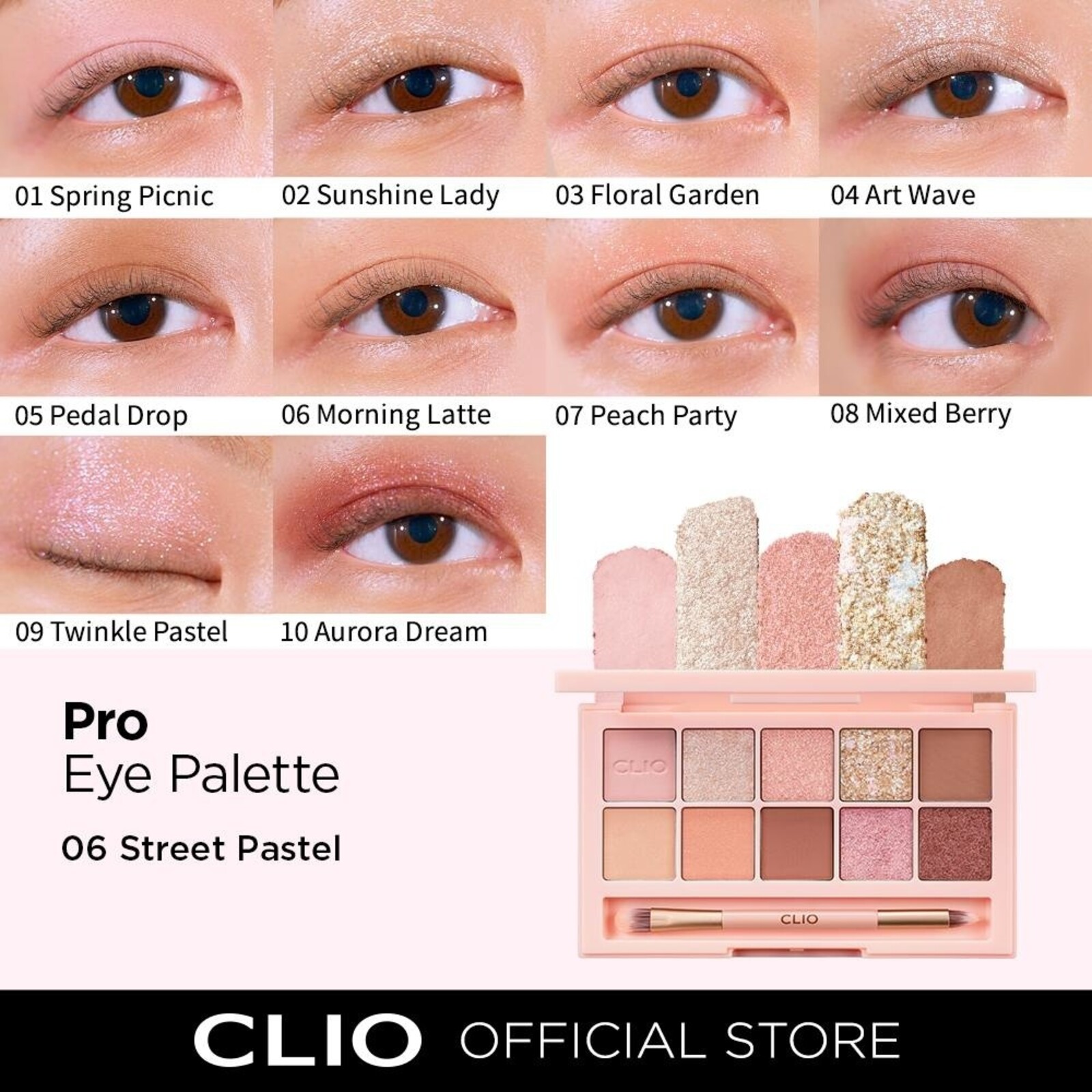 CLIO Pro Eye Palette 06 Street Pastel