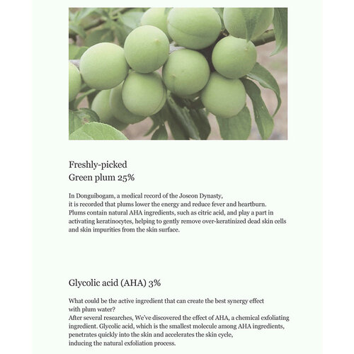 Bubble Toner Green Plum + AHA Beauty of Joseon Bubble Toner Green Plum + AHA