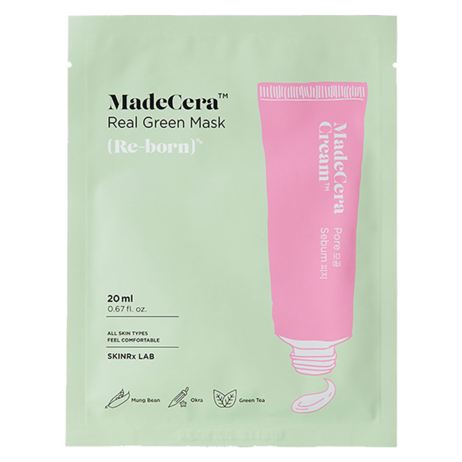 SkinRx LAB MadeCera Real Green Mask