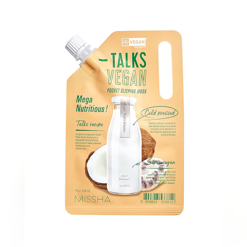 Talks Vegan Squeeze Pocket Sleeping Mask Mega Nutritious
