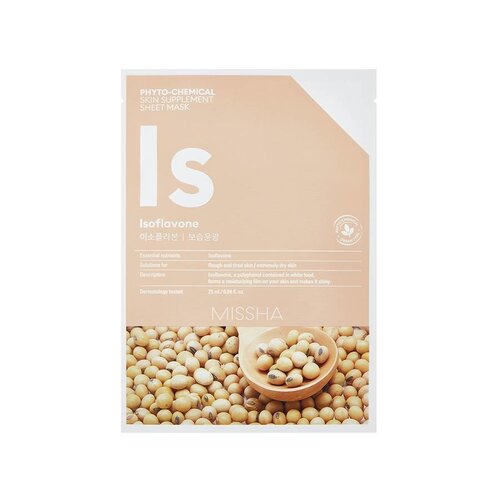 Phytochemical Isoflavone Skin Supplement Sheet Mask Missha Phytochemical Isoflavone Skin Supplement Sheet Mask