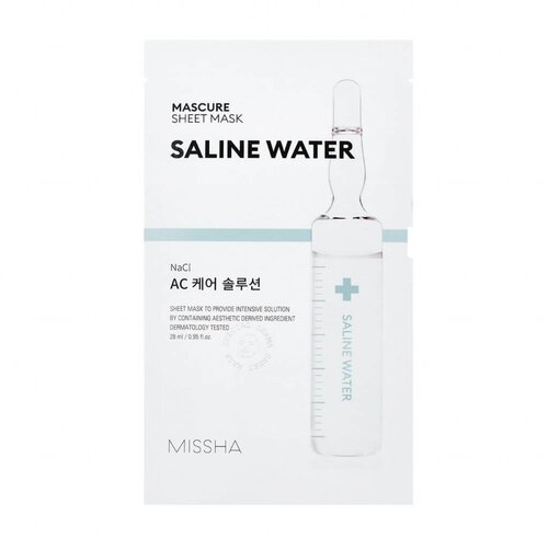 Mascure Saline Water Rescue Solution Sheet Mask Missha Mascure Saline Water Rescue Solution Sheet Mask