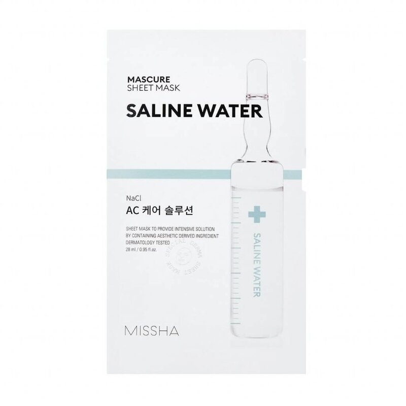 Mascure Saline Water Rescue Solution Sheet Mask