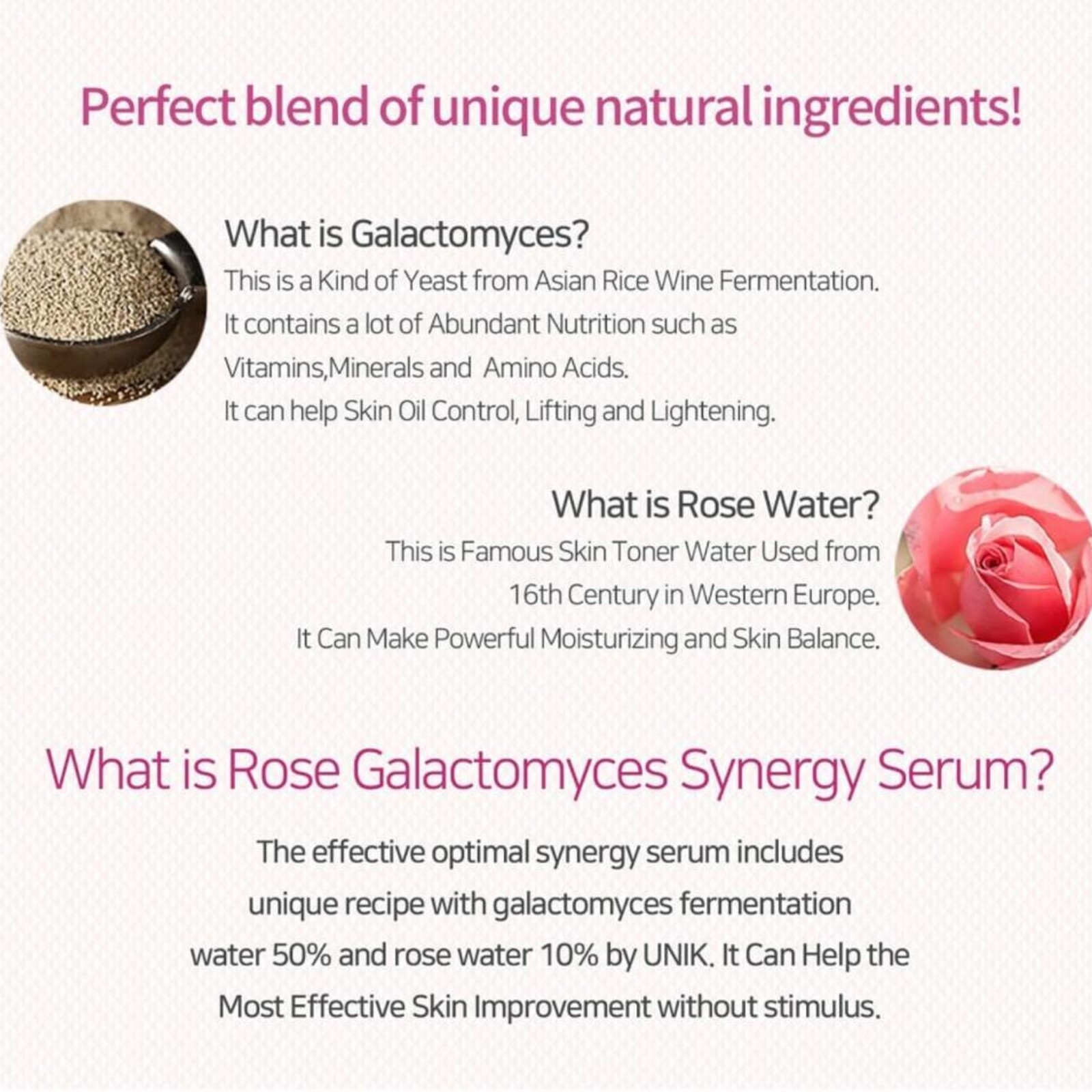 iUNIK Rose Galactomyces Synergy Serum