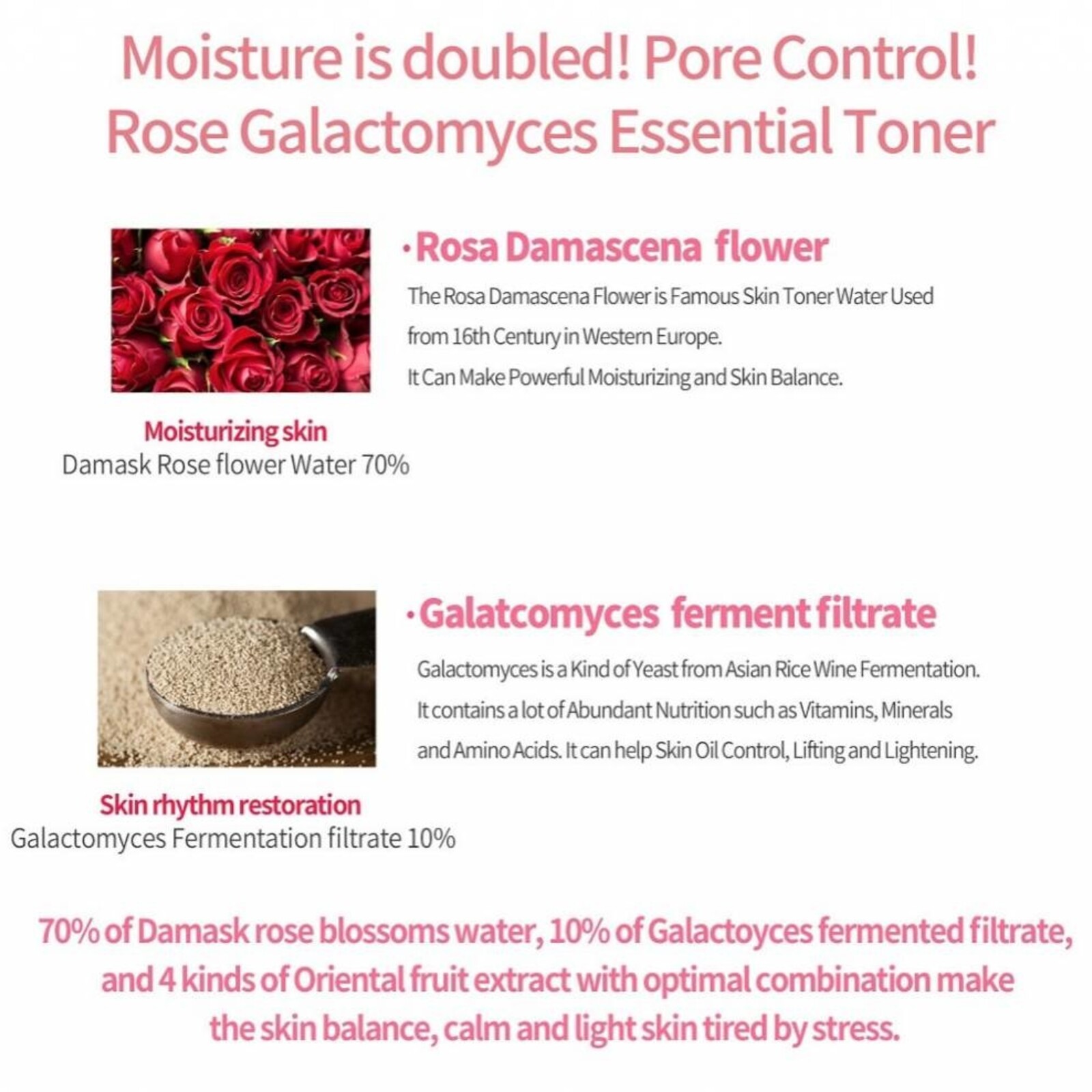 iUNIK Rose Galactomyces Essential Toner