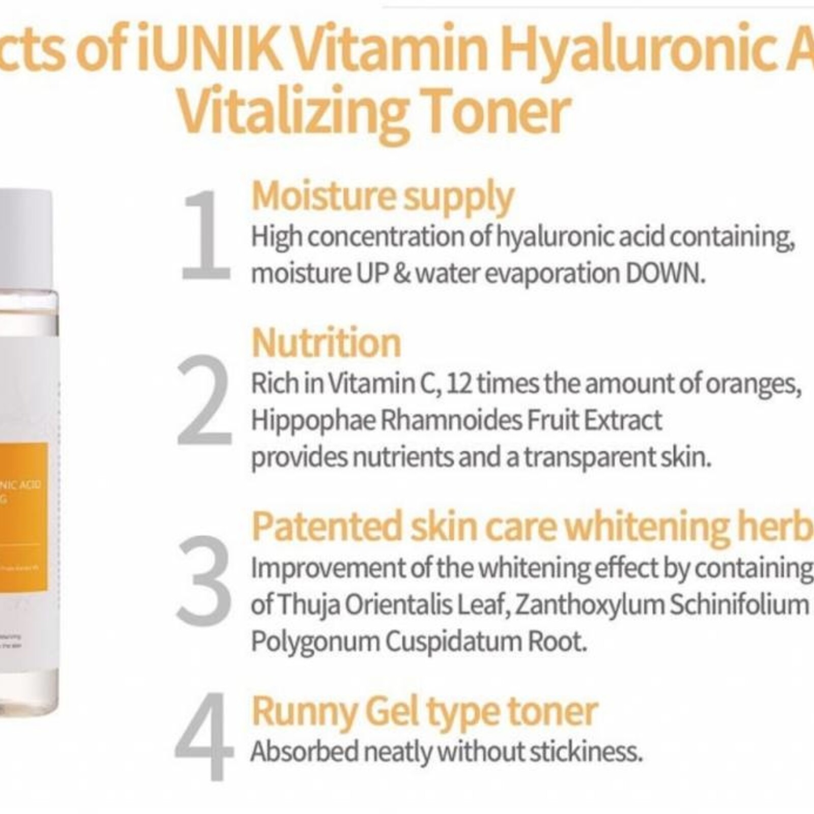 iUNIK Vitamin Hyaluronic Acid Vitalizing Toner