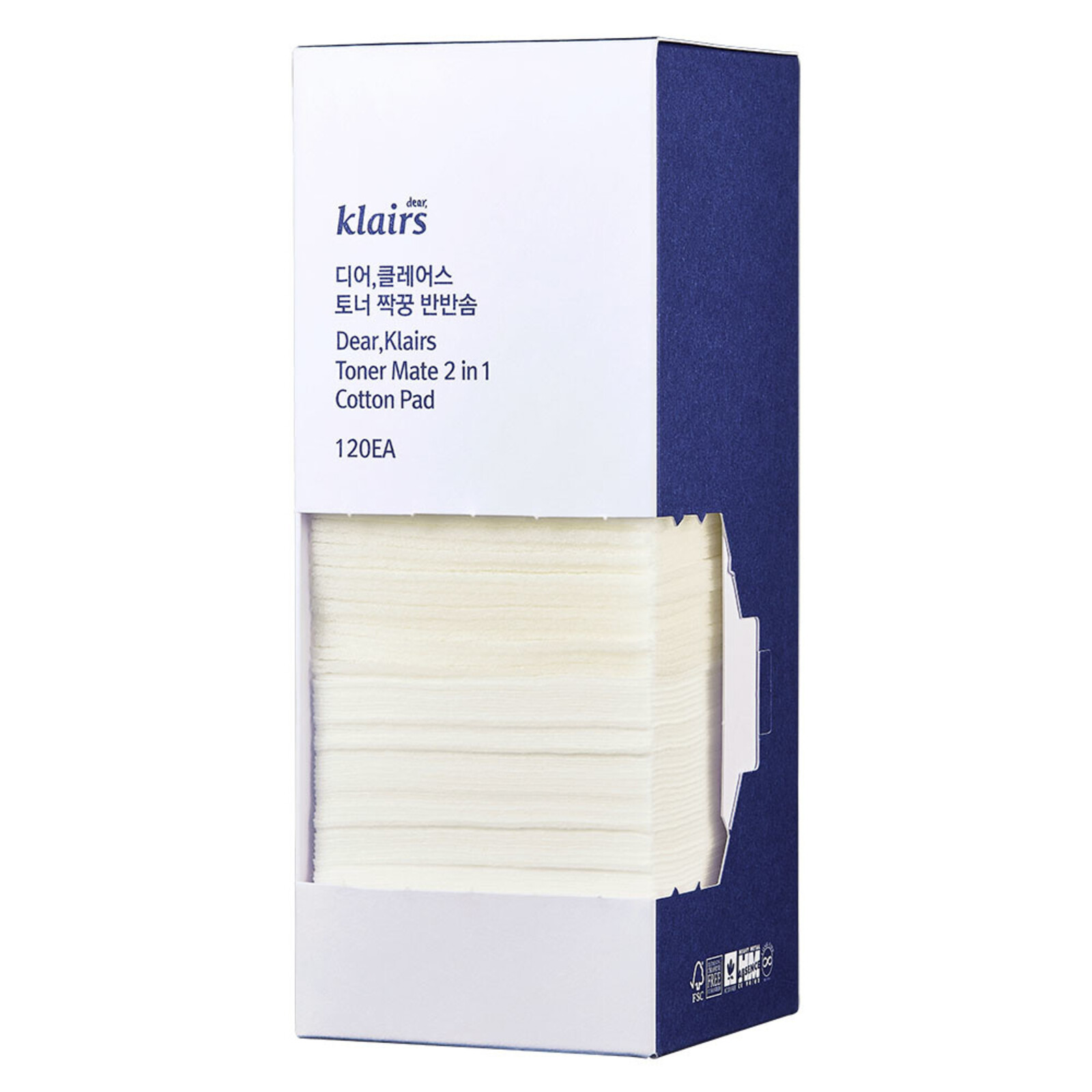 Klairs Toner Mate 2 In 1 Cotton Pad