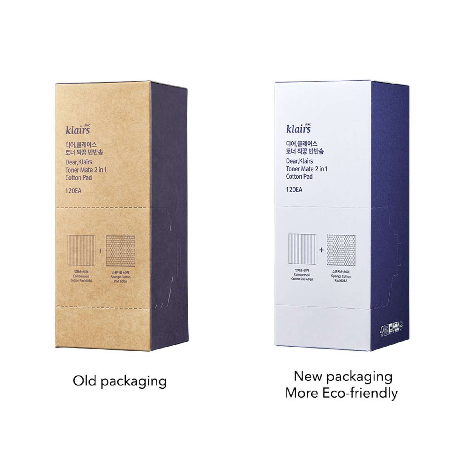 Klairs Toner Mate 2 In 1 Cotton Pad