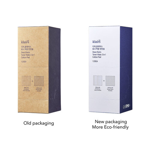 Toner Mate 2 In 1 Cotton Pad Klairs Toner Mate 2 In 1 Cotton Pad