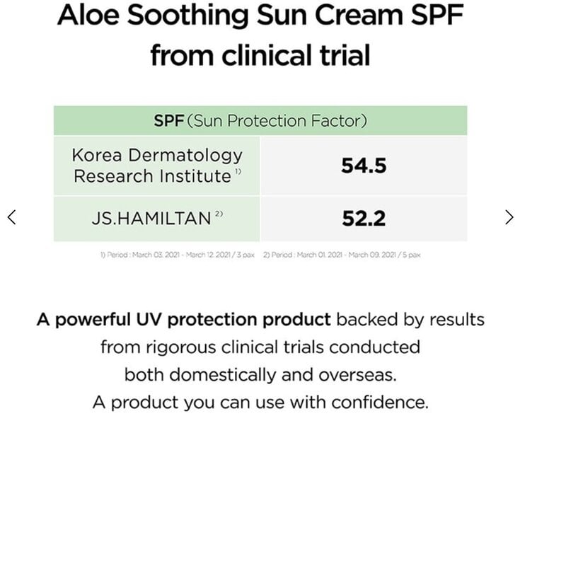 Aloe Soothing Sun Cream SPF50+ PA+++