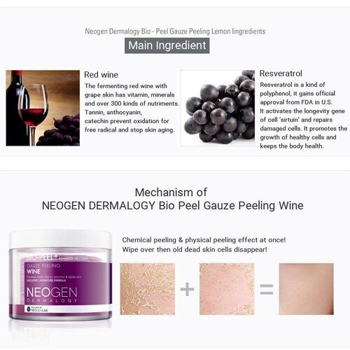 Dermalogy Bio-Peel Gauze Peeling Wine - Neogen Neogen Dermalogy Bio-Peel Gauze Peeling Wine - Neogen