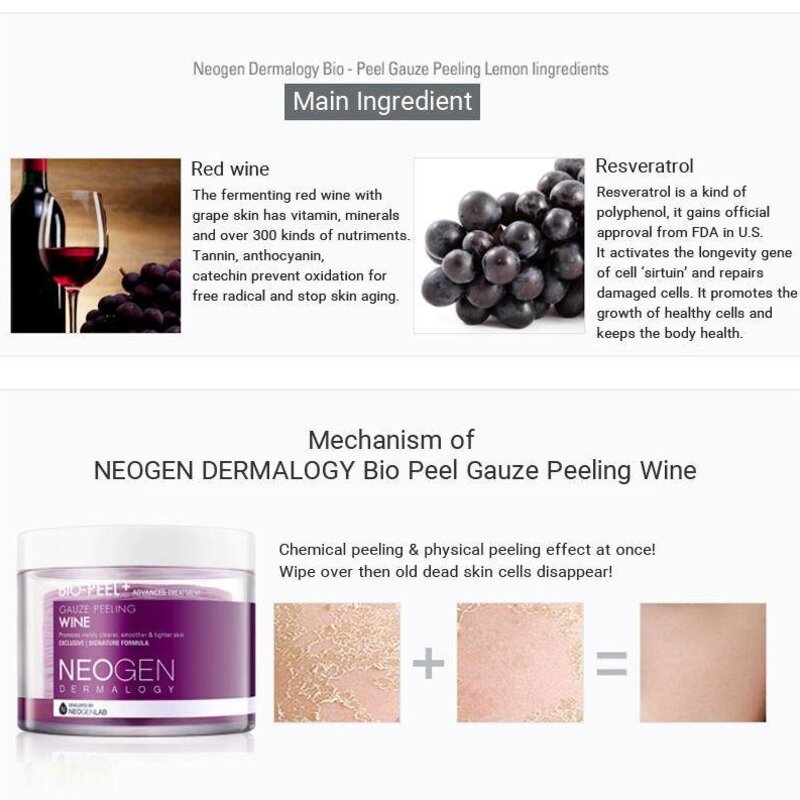 Dermalogy Bio-Peel Gauze Peeling Wine - Neogen