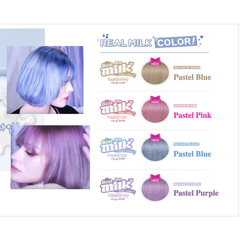 Real Milk Hair Color Pastel Pink