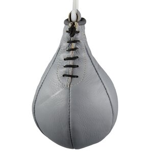 boxing speedball, genuine leather, small, black