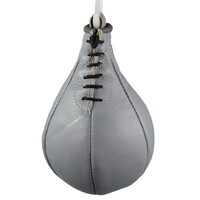 boxing speedball, genuine leather, small, black