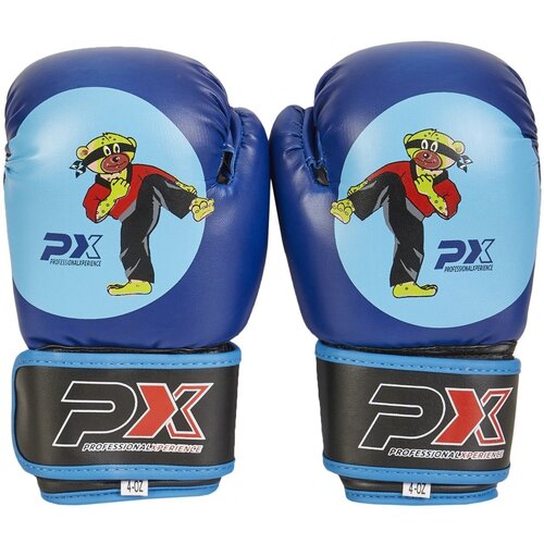 Junior boxing gloves PU blue BUDOBAERT