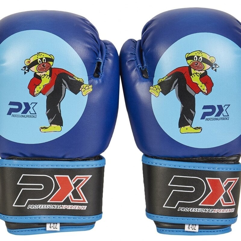 Junior boxing gloves PU blue BUDOBAERT