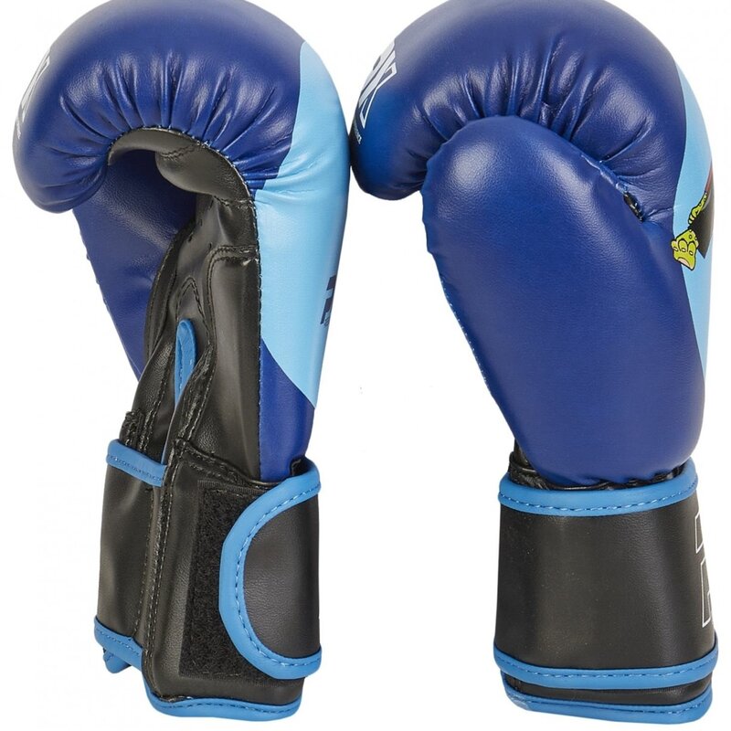 Junior boxing gloves PU blue BUDOBAERT