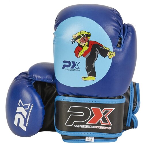 Junior boxing gloves PU blue BUDOBAERT