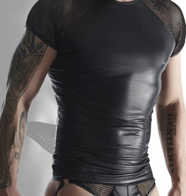 * RFP Wetlook heren Shirt met mesh mouwen, TSH007