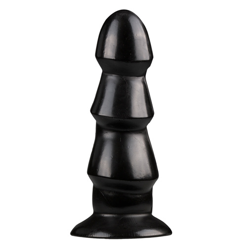 Zwarte Anaal Dildo Met Ribbels Zwarte Anaal Dildo Met Ribbels