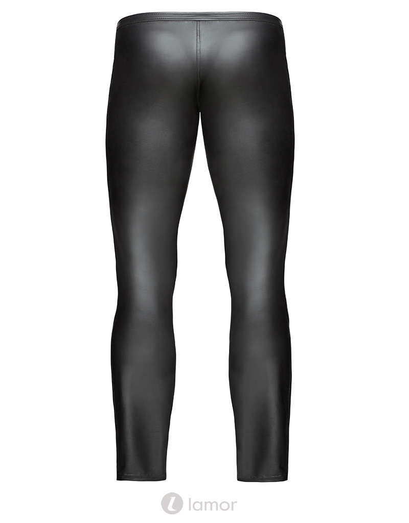 Wetlook legging met ritssluiting van Noir handmade MissBeHaved Collect -  Lamor