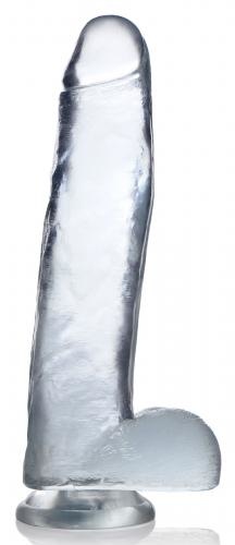 Jock Jock C-Thru Transparante Dildo - 31 cm. Jock Jock C-Thru Transparante Dildo - 31 cm.