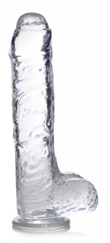 Jock Jock C-Thru Transparante Dildo - 25 cm. Jock Jock C-Thru Transparante Dildo - 25 cm.