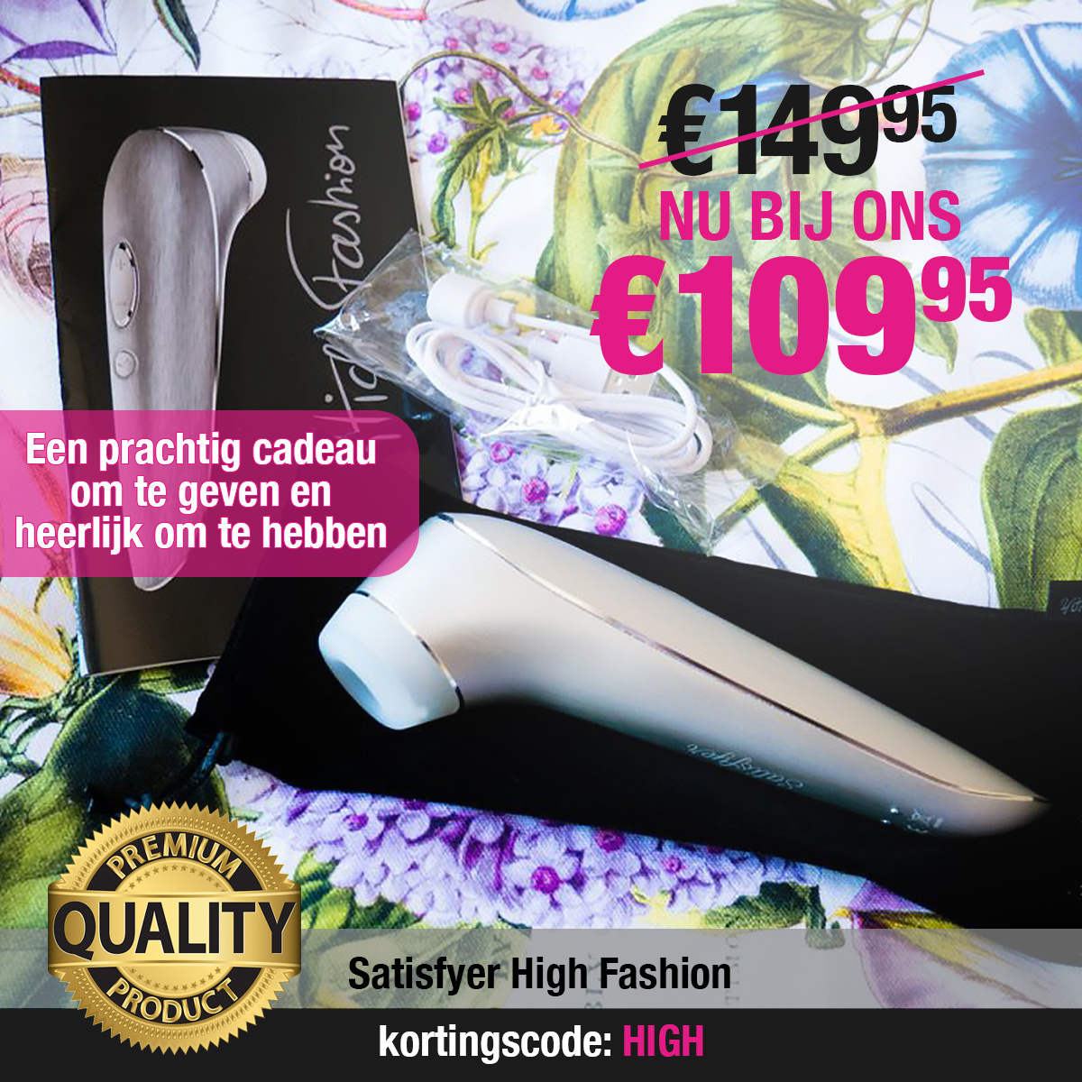 Satisfyer Luxury High Fashion - Aanbieding Satisfyer Luxury High Fashion - Aanbieding