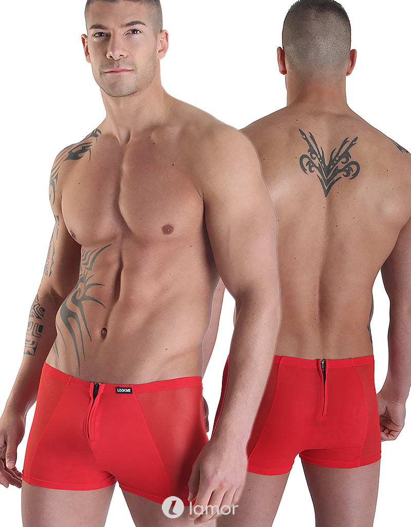 * Look Me Rode heren boxershort Wiz * Look Me Rode heren boxershort Wiz