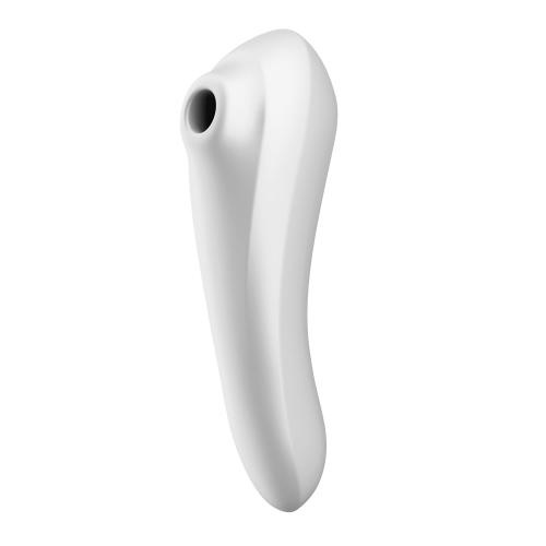 Satisfyer Dual Pleasure Luchtdrukvibrator - Wit Satisfyer Dual Pleasure Luchtdrukvibrator - Wit