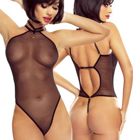 * PROVOCATIVE Zwarte transparante body, PR1620