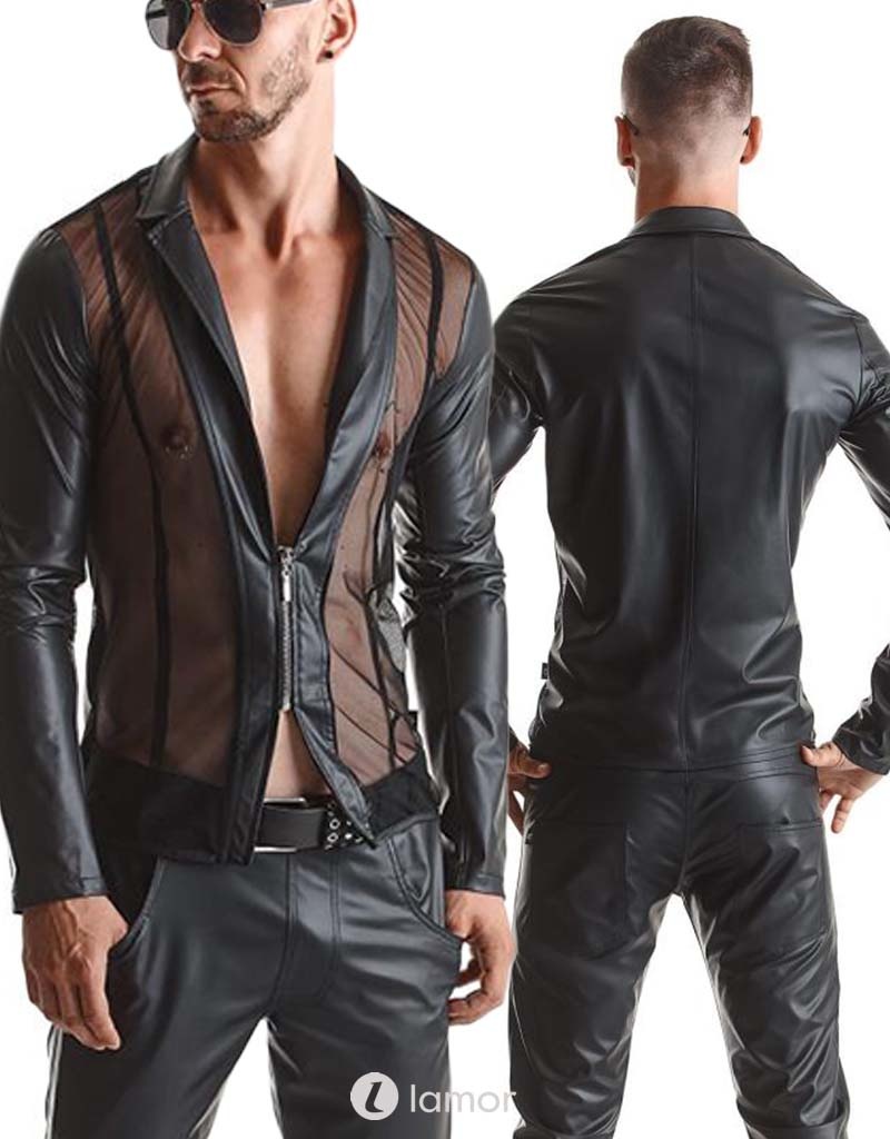 Heren Jack met wetlook mouwen. Heren Jack met wetlook mouwen.
