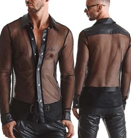 * RFP Tule heren blouse met wetlook, Cesare001