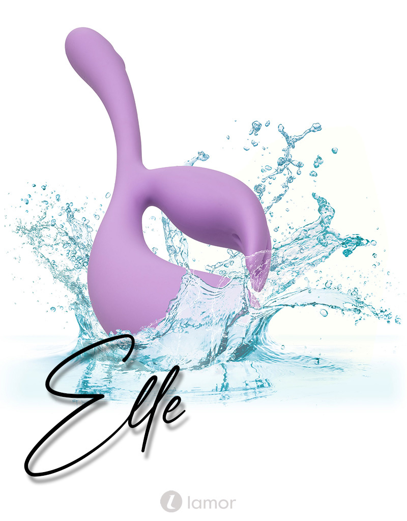 Rabbit Vibrator Elle - Dual Flicker by CalExotics