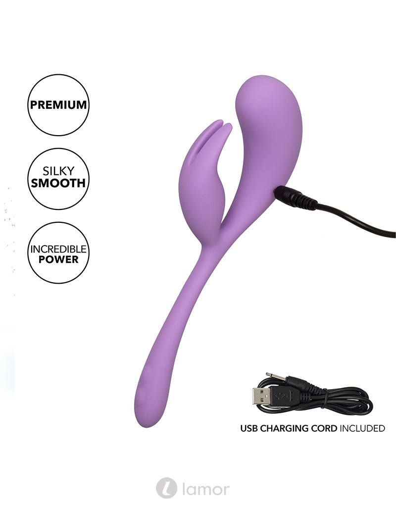 Rabbit Vibrator Elle - Dual Flicker by CalExotics