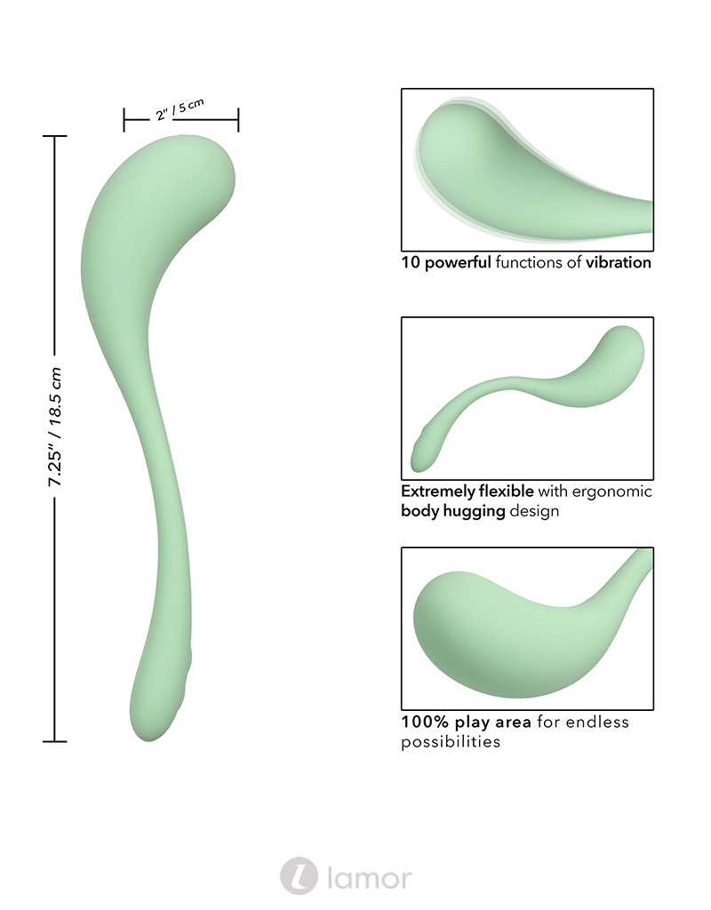 * CALEXOTICS Vibrator Elle - Liquid Silicone Wand by CalExotics