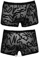 Transparante Heren boxer met fluwelen letters van SvenJoyment