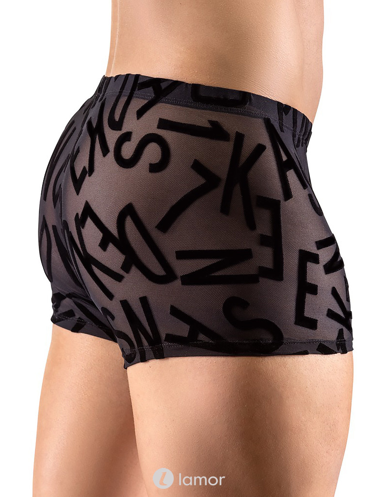 Transparante Heren boxer met fluwelen letters van SvenJoyment