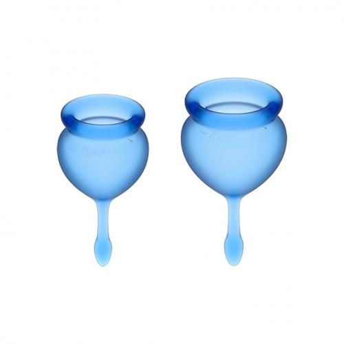 Satisfyer Feel Good Menstruatiecup Set - Blauw Satisfyer Feel Good Menstruatiecup Set - Blauw