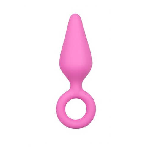 Roze Buttplug Met Trekring - Large Roze Buttplug Met Trekring - Large