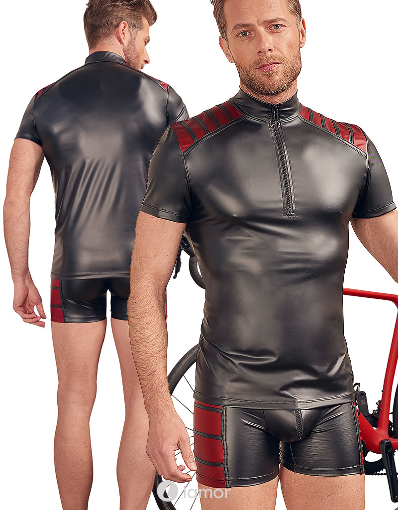 * NEK Shirt in tweekleurig mattlook, NK1542 * NEK Shirt in tweekleurig mattlook, NK1542