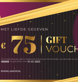 Cadeaubon € 75,-