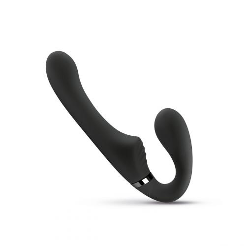 No-Parts - Avery Strapless Strapon Vibrerende Dildo 22 cm - Zwart No-Parts - Avery Strapless Strapon Vibrerende Dildo 22 cm - Zwart