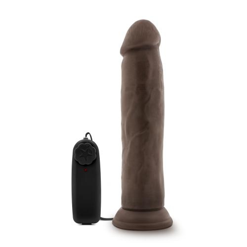 Dr. Skin - Dr. Throb Vibrator Met Zuignap 24 cm - Chocolate Dr. Skin - Dr. Throb Vibrator Met Zuignap 24 cm - Chocolate