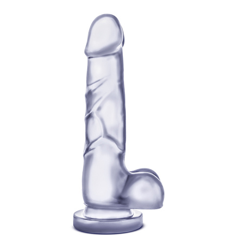 B Yours B Yours Sweet 'N Hard Dildo Met Ballen - Transparant B Yours B Yours Sweet 'N Hard Dildo Met Ballen - Transparant